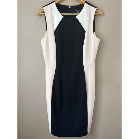 Tommy Hilfiger Women’s Size 10 Color Block Midi Dress NWT Casual Elegant Work - Picture 1 of 8